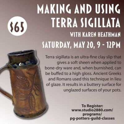 Making and Using Terra Sigillata to Elevate your Pottery - May 20