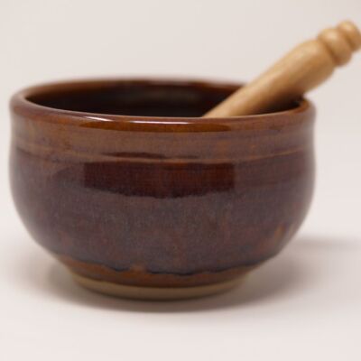 Brown Butter Bowl with Wooden Knife